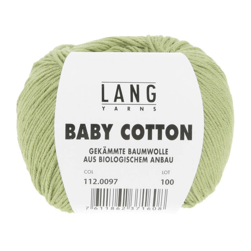 Lang Yarns Baby Cotton 50g, Farbe 097 Olive Hell – Baumwolle bei Lieblingsgarn