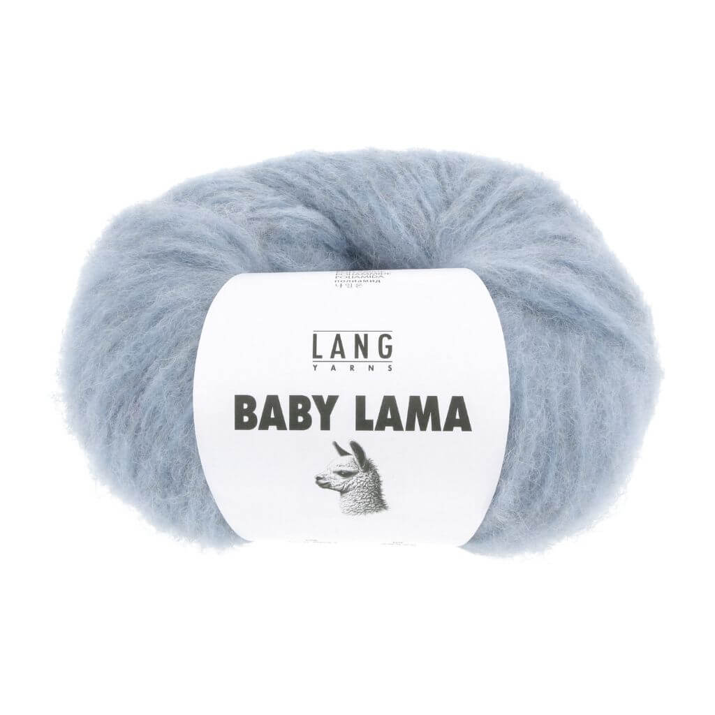 Lang Yarns Baby Lama, Farbe 021 Hellblau – Lama und Synthetik bei Lieblingsgarn