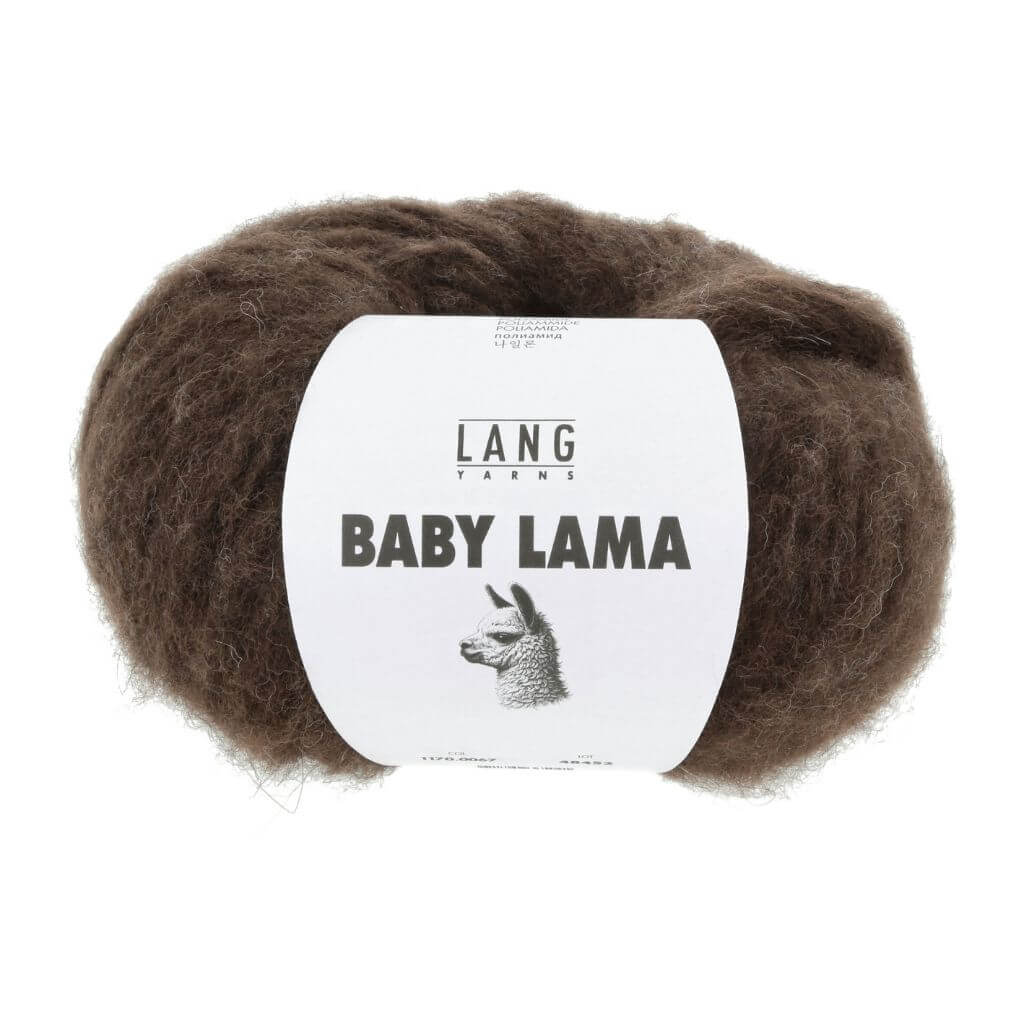 Lang Yarns Baby Lama, Farbe 067 Choco – Lama und Synthetik bei Lieblingsgarn