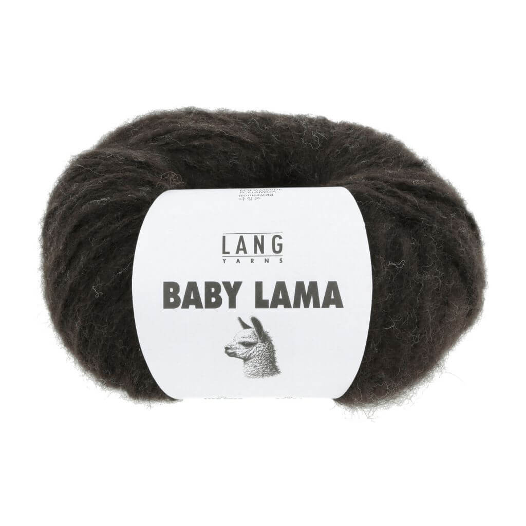 Lang Yarns Baby Lama, Farbe 068 Dunkelbraun – Lama und Synthetik bei Lieblingsgarn
