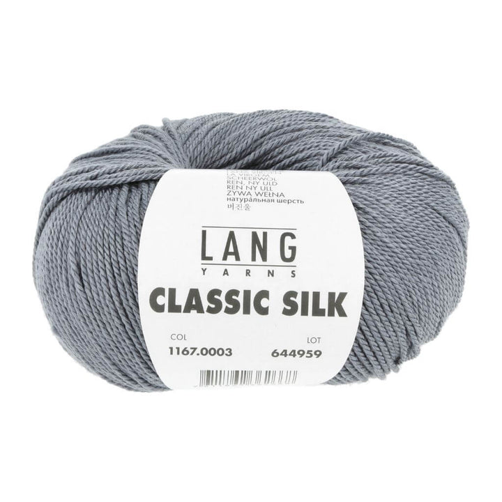 Lang Yarns Classic Silk, Farbe 003 Hellgrau – Merino und Seide bei Lieblingsgarn
