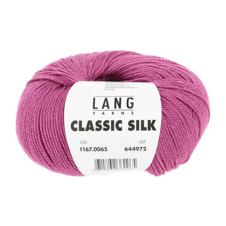 Lang Yarns Classic Silk, Farbe 065 Pink – Merino und Seide bei Lieblingsgarn