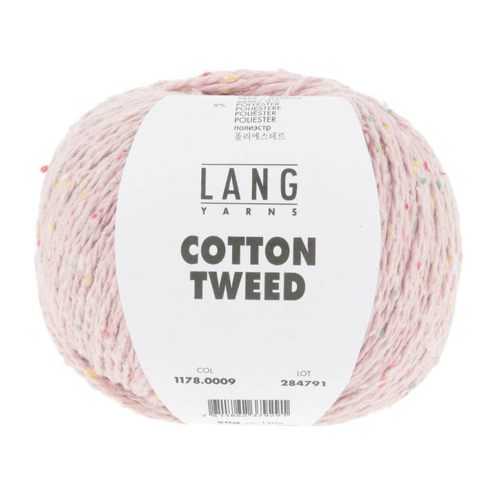 Lang Yarns Cotton Tweed, Farbe 009 Rosa – Baumwolle, Seide und Synthetik bei Lieblingsgarn