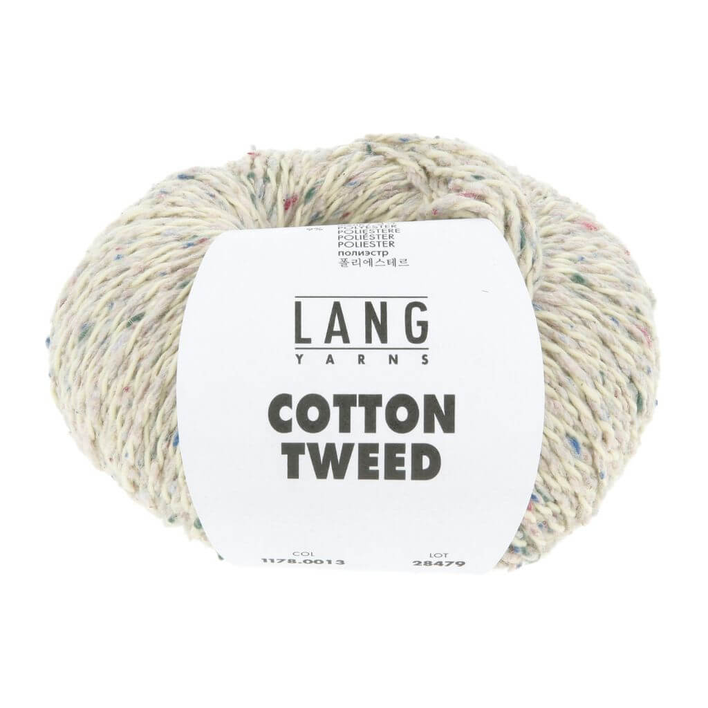 Lang Yarns Cotton Tweed, Farbe 013 Baby Gelb – Baumwolle, Seide und Synthetik bei Lieblingsgarn