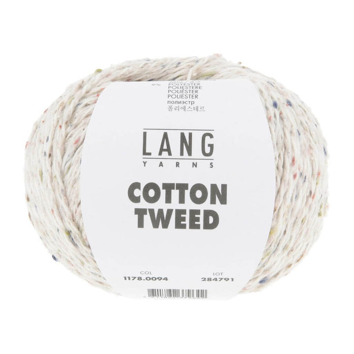 Lang Yarns Cotton Tweed, Farbe 094 Offwhite – Baumwolle, Seide und Synthetik bei Lieblingsgarn