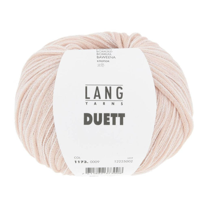 Lang Yarns Duett, Farbe 009 Rosa/Weiss – Baumwolle bei Lieblingsgarn