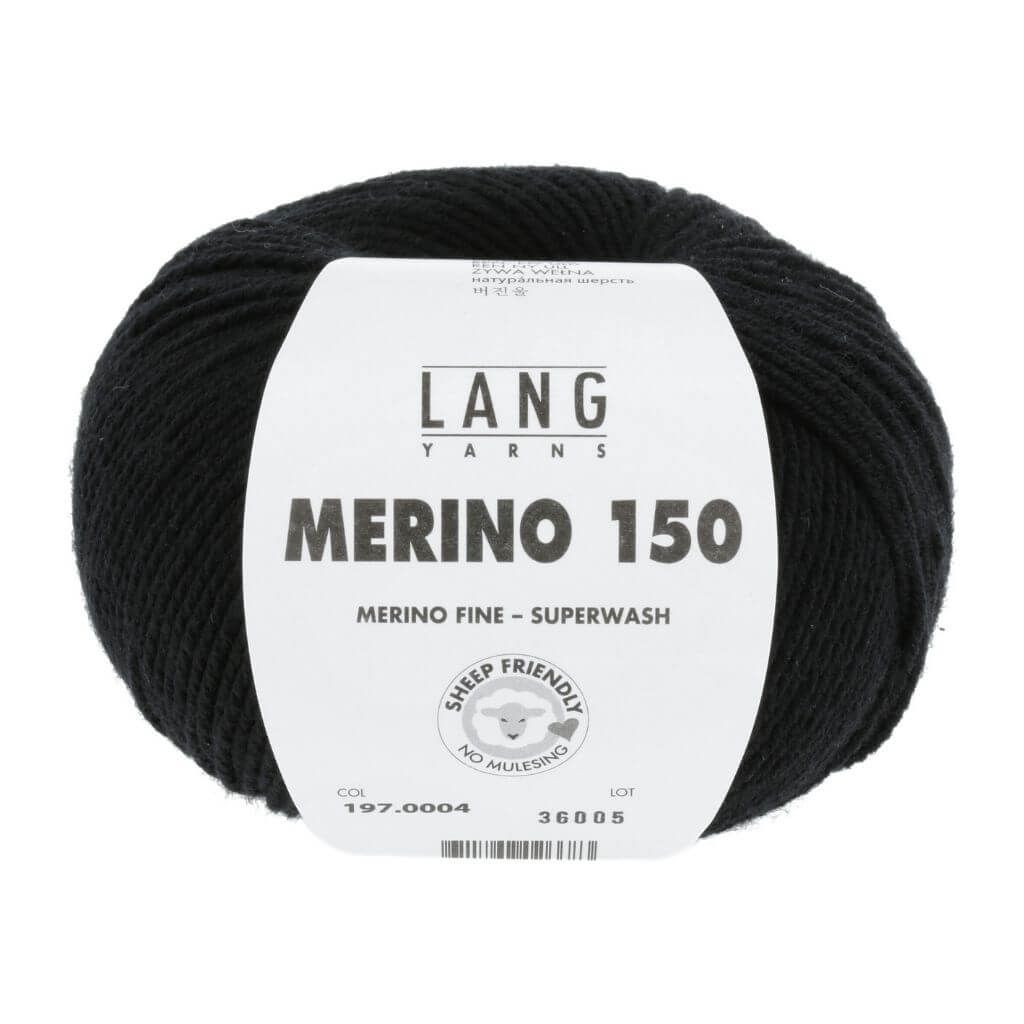 Lang Yarns Merino 150, Farbe Schwarz – Merino bei Lieblingsgarn