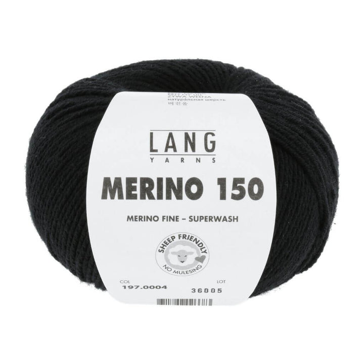 Lang Yarns Merino 150, Farbe Schwarz – Merino bei Lieblingsgarn