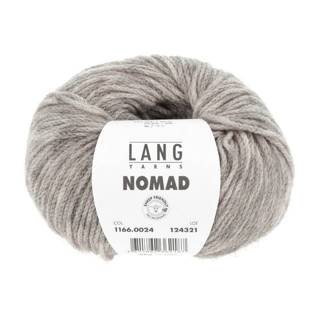 Lang Yarns Nomad, Farbe 024 Grau – Schurwolle und Yak bei Lieblingsgarn