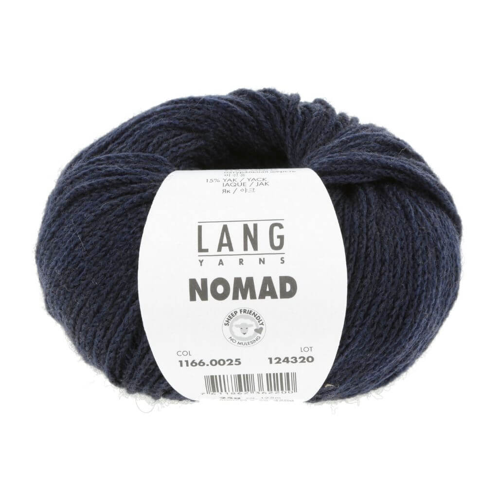 Lang Yarns Nomad, Farbe 025 Navy – Schurwolle und Yak bei Lieblingsgarn