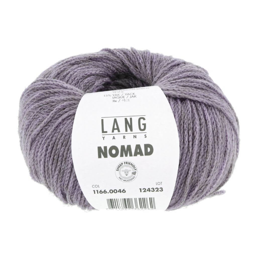 Lang Yarns Nomad, Farbe 046 Flieder – Schurwolle und Yak bei Lieblingsgarn