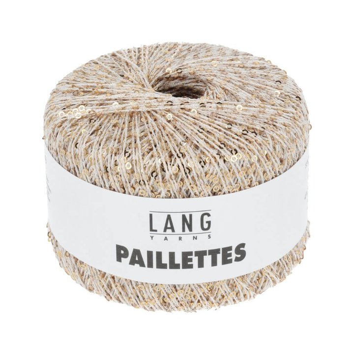 Lang Yarns Weiss/Gold Lang Yarns Paillettes Lieblingsgarn