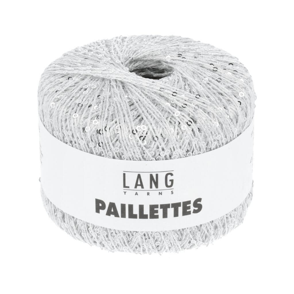 Lang Yarns Weiss/Silber Lang Yarns Paillettes Lieblingsgarn