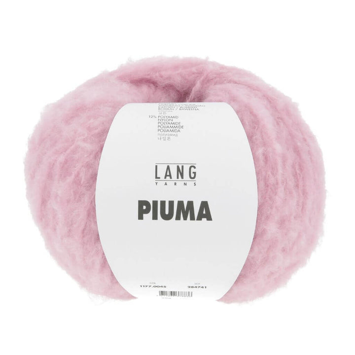 Lang Yarns Piuma, Farbe 045 Mauve – Baumwolle, Merino und Synthetik bei Lieblingsgarn