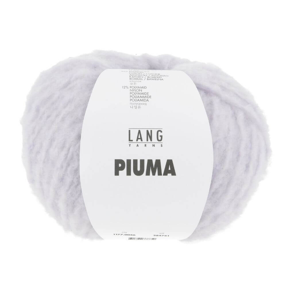 Lang Yarns Piuma, Farbe 046 Lavendel – Baumwolle, Merino und Synthetik bei Lieblingsgarn