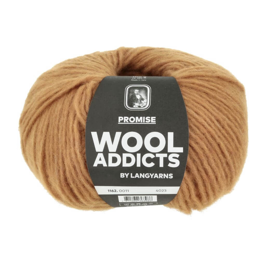 Lang Yarns Wooladdicts Promise, Farbe 011 Cognac – Schurwolle und Synthetik bei Lieblingsgarn