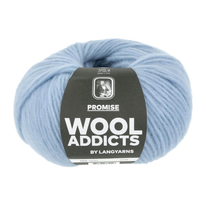 Lang Yarns Wooladdicts Promise, Farbe 021 Light Blue – Schurwolle und Synthetik bei Lieblingsgarn