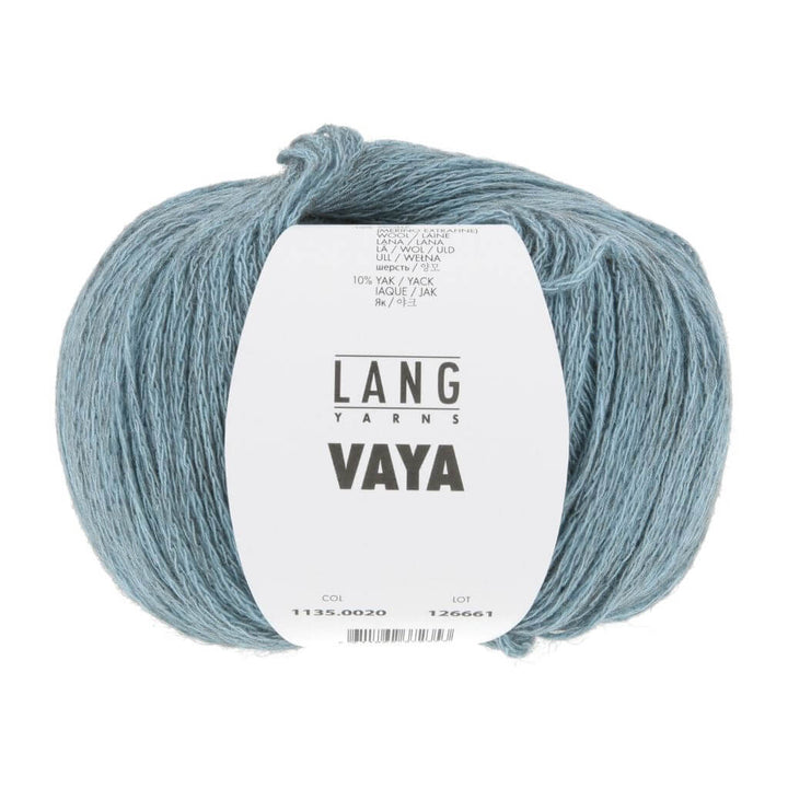 Lang Yarns Vaya, Farbe 020 Hellblau – Baumwolle, Merino und Yak bei Lieblingsgarn