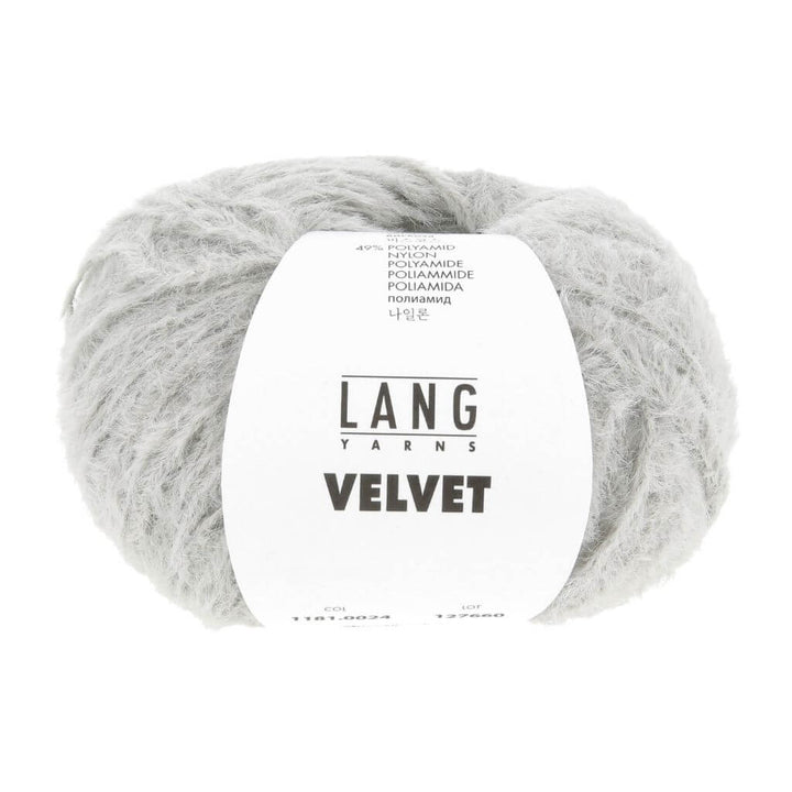 Lang Yarns Velvet, Farbe 024 Grau – Synthetik und Viskose bei Lieblingsgarn