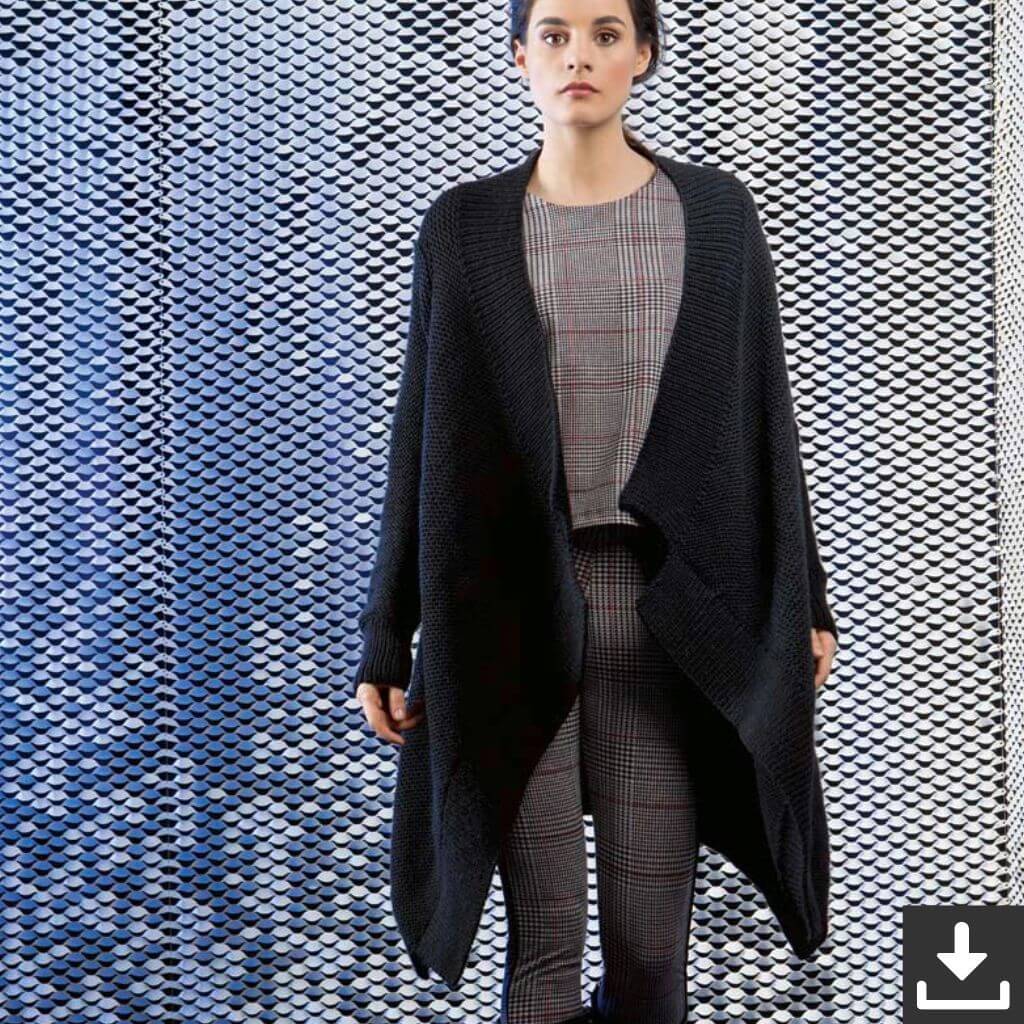 Lang Yarns Pattern Lange Jacke Strickanleitung - Lang Yarns (PDF) bei bei bei bei Lieblingsgarn