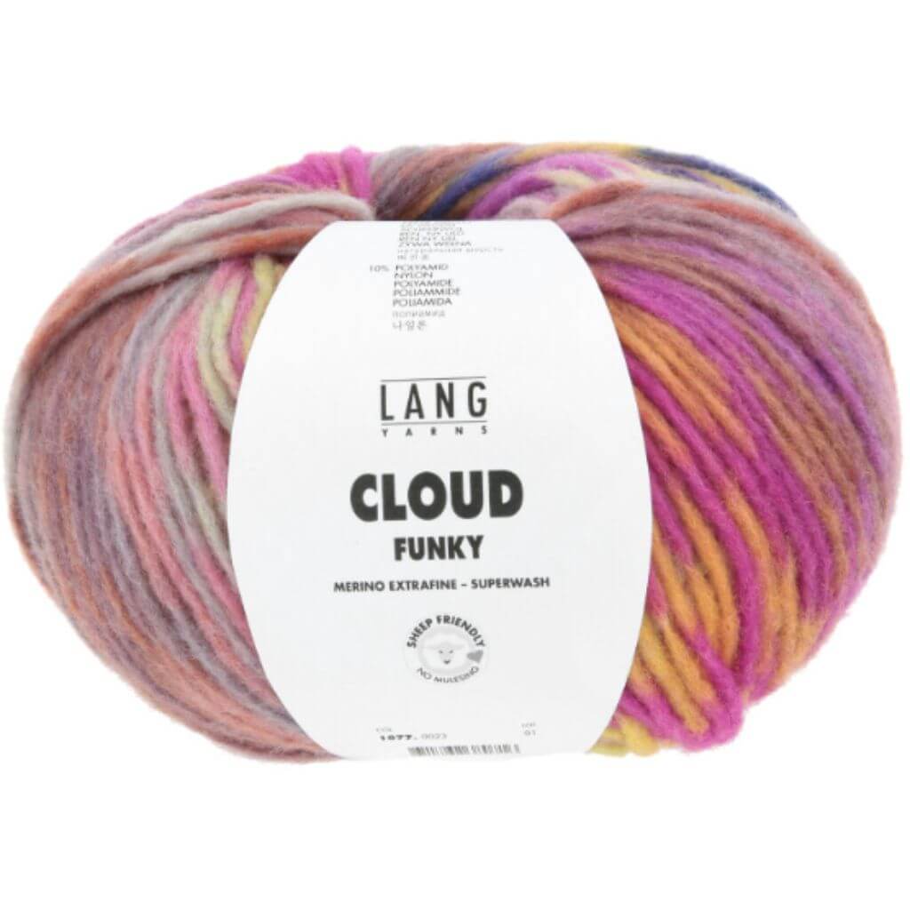 Lang Yarns 023 - Melone/Marine/Gelb/Mauve Lang Yarns Cloud Lieblingsgarn