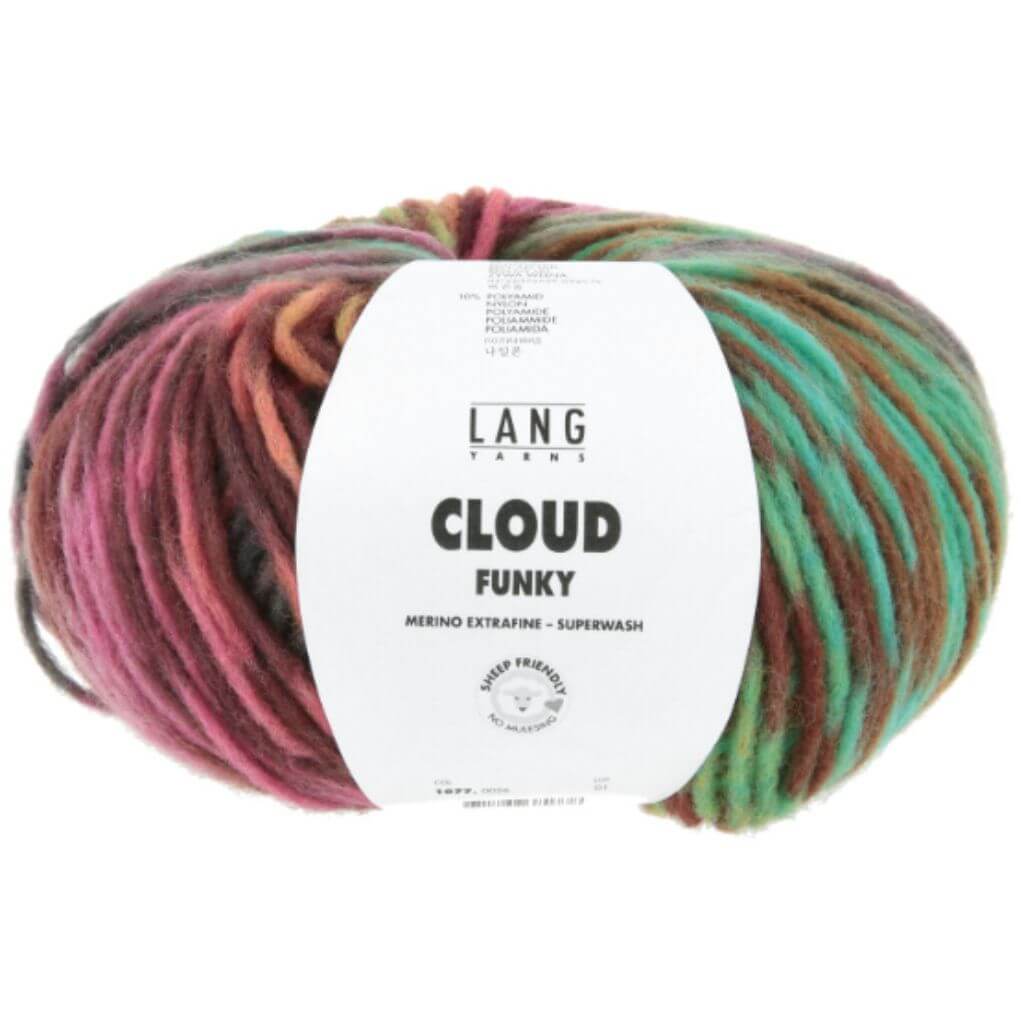 Lang Yarns 026 - Türkis/Lavendel/Rosa/Grün Lang Yarns Cloud Lieblingsgarn