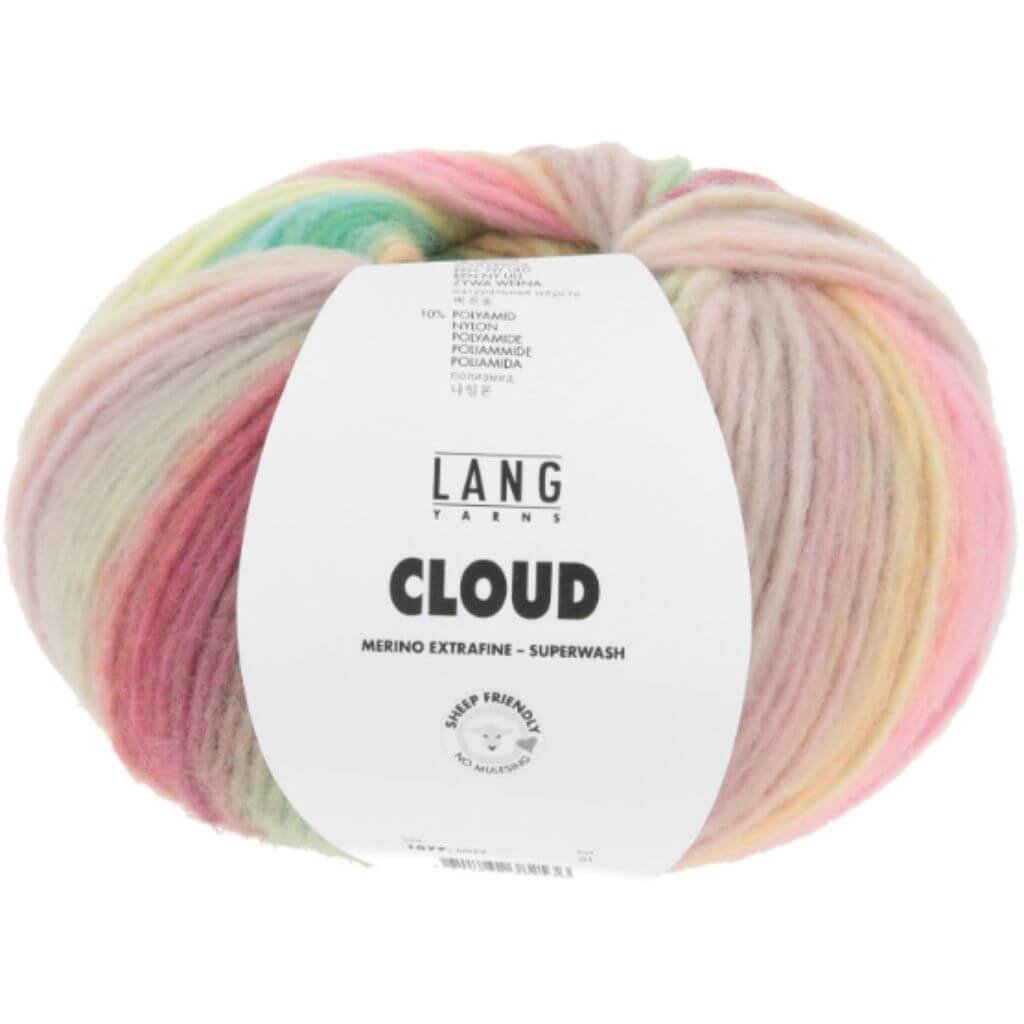 Lang Yarns 029 - Gelb/Grün/Türkis/Pink Lang Yarns Cloud Lieblingsgarn