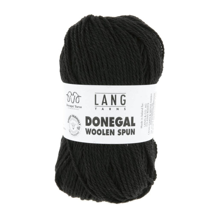 Lang Yarns Donegal Woolen Spun, Farbe 004 Schwarz – Schurwolle bei Lieblingsgarn