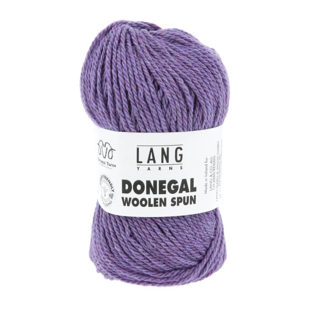Lang Yarns Donegal Woolen Spun, Farbe 046 Lila – Schurwolle bei Lieblingsgarn