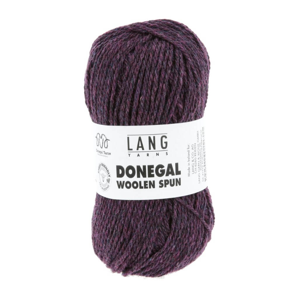 Lang Yarns Donegal Woolen Spun, Farbe 080 Aubergine – Schurwolle bei Lieblingsgarn