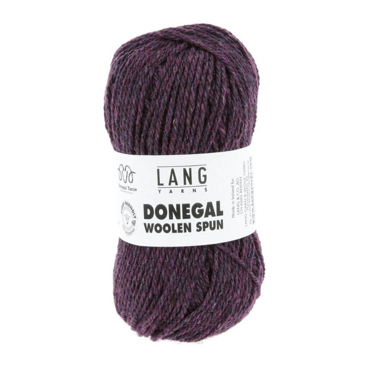 Lang Yarns Donegal Woolen Spun, Farbe 080 Aubergine – Schurwolle bei Lieblingsgarn