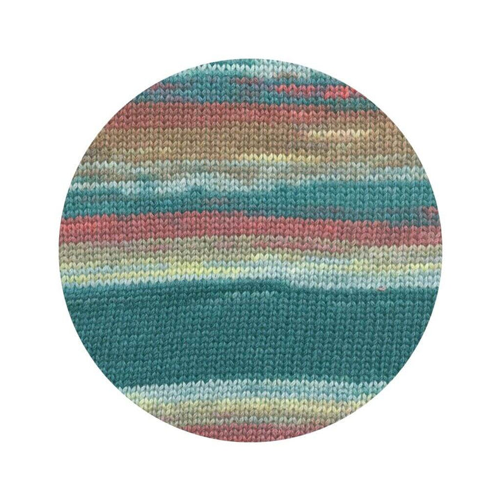 Lang Yarns Eternity, Farbe 001 Petrol/Beere/Hellblau/Hellgrün bei Lieblingsgarn