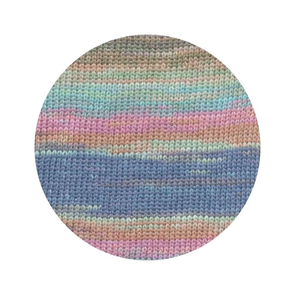 Lang Yarns Eternity, Farbe 002 Grün/Periwinkel/Rosa/Haselnuss bei Lieblingsgarn