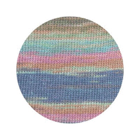 002 - Grün/Periwinkel/Rosa/Haselnuss