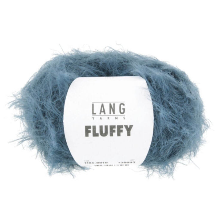 Lang Yarns Fluffy, Farbe 010 Stahlblau – Synthetik bei Lieblingsgarn