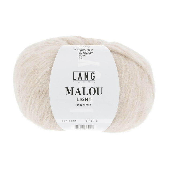 Lang Yarns Malou Light, Farbe 22 Sand – Alpaka, Merino und Synthetik bei Lieblingsgarn