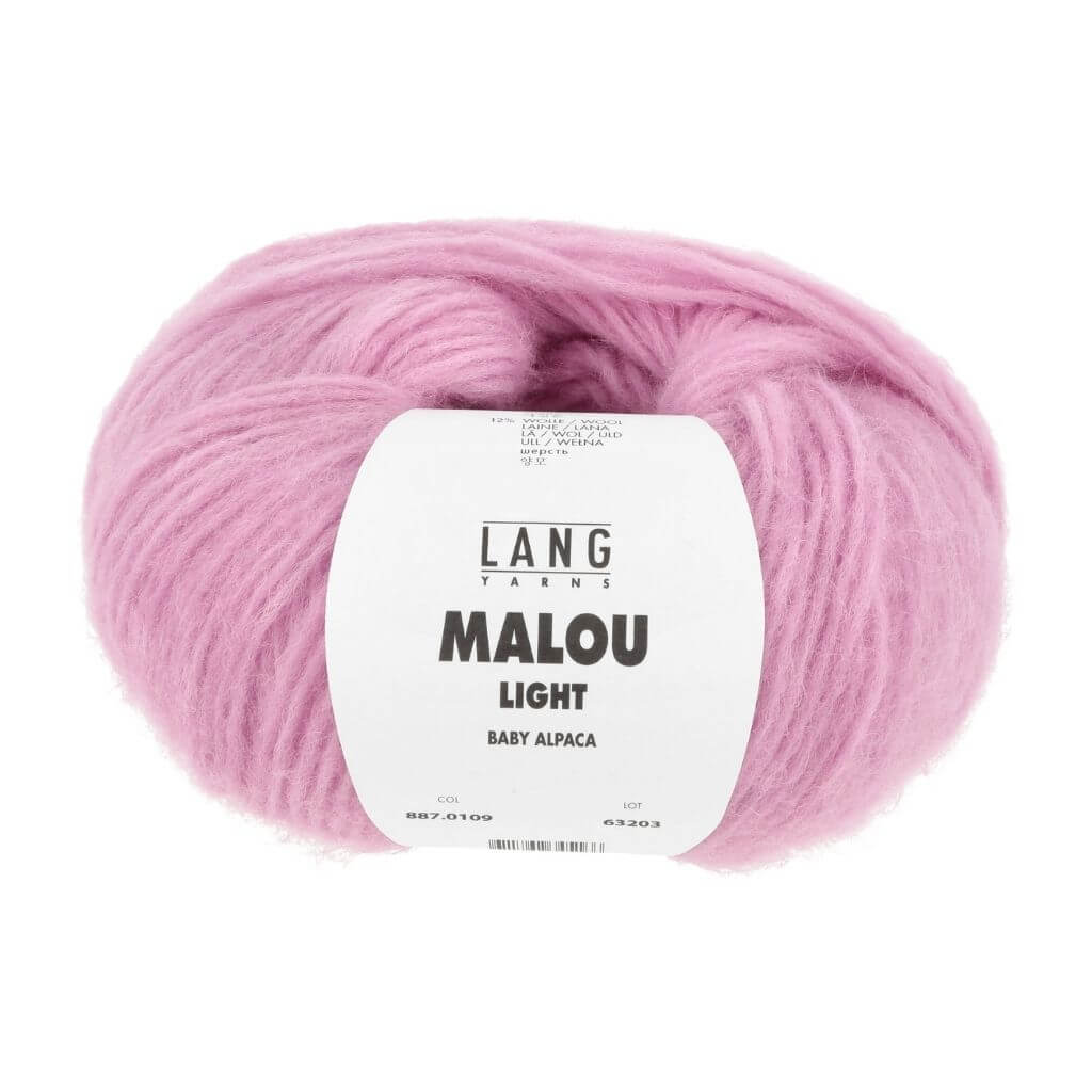 Lang Yarns Malou Light, Farbe 109 Rosa – Alpaka, Merino und Synthetik bei Lieblingsgarn