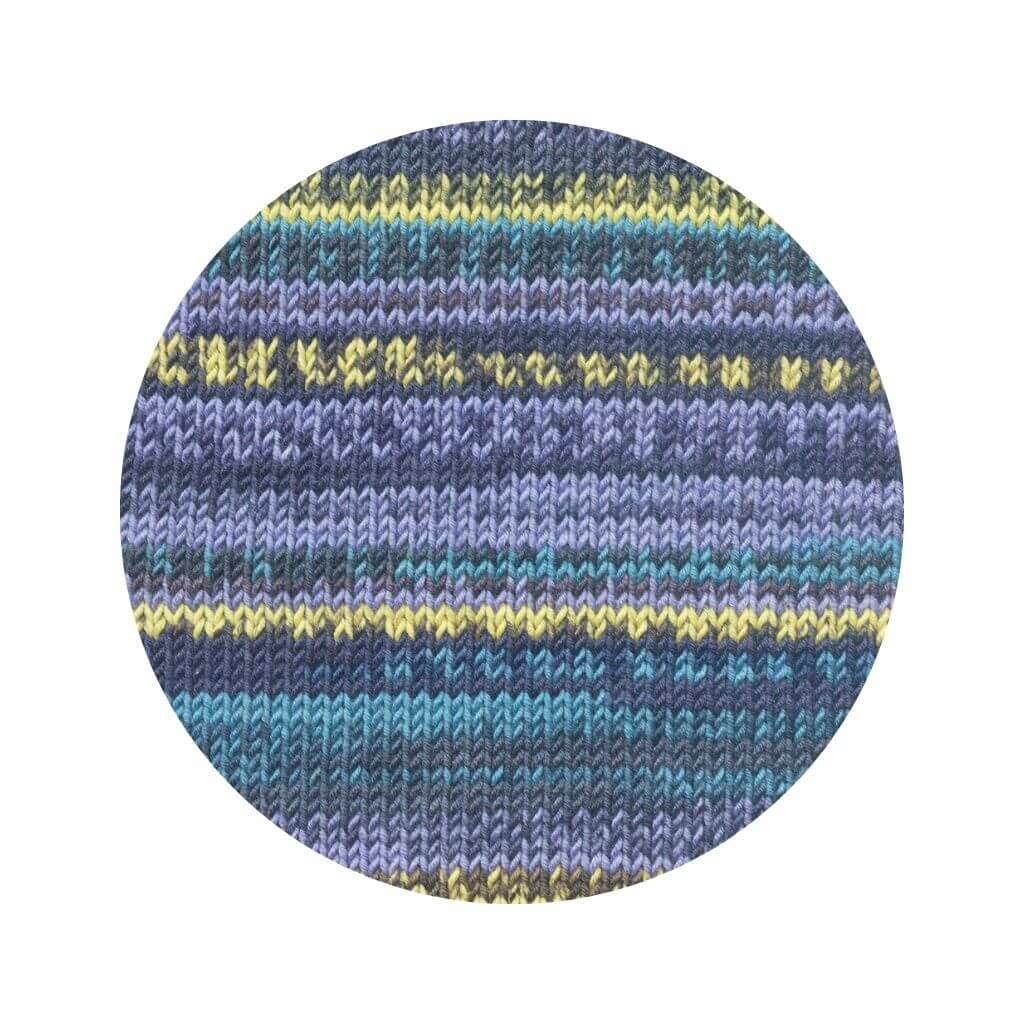 Lang Yarns Merino 120 Color, Farbe 001 Violett/Gelb/Braun/Aqua – Merino und Schurwolle bei Lieblingsgarn