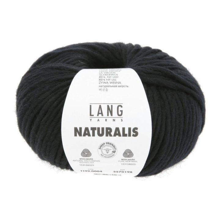 Lang Yarns Naturalis, Farbe 004 Schwarz – Merino bei Lieblingsgarn