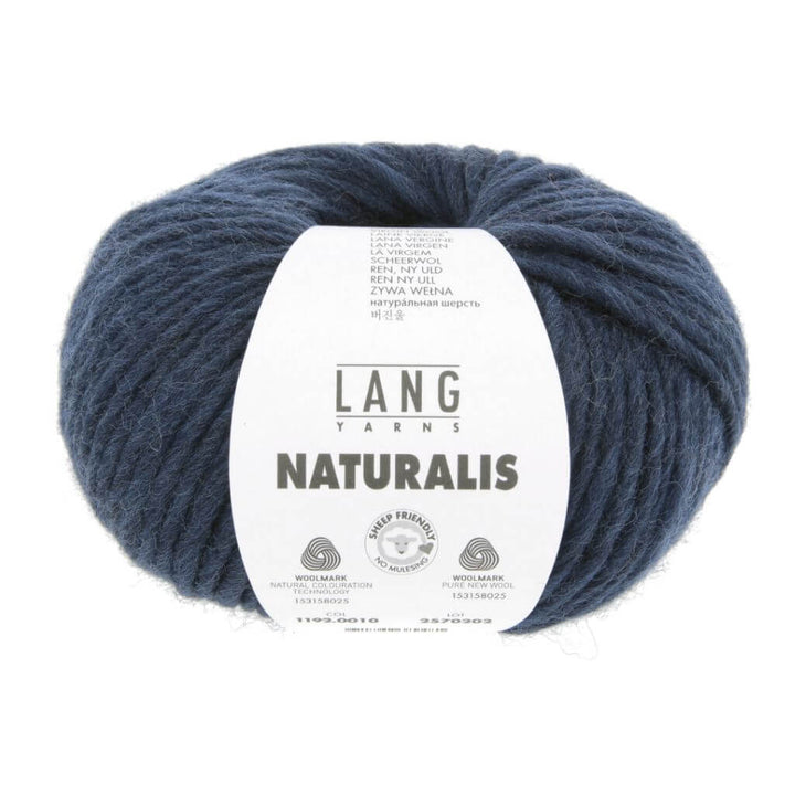 Lang Yarns Naturalis, Farbe 010 Stahlblau – Merino bei Lieblingsgarn