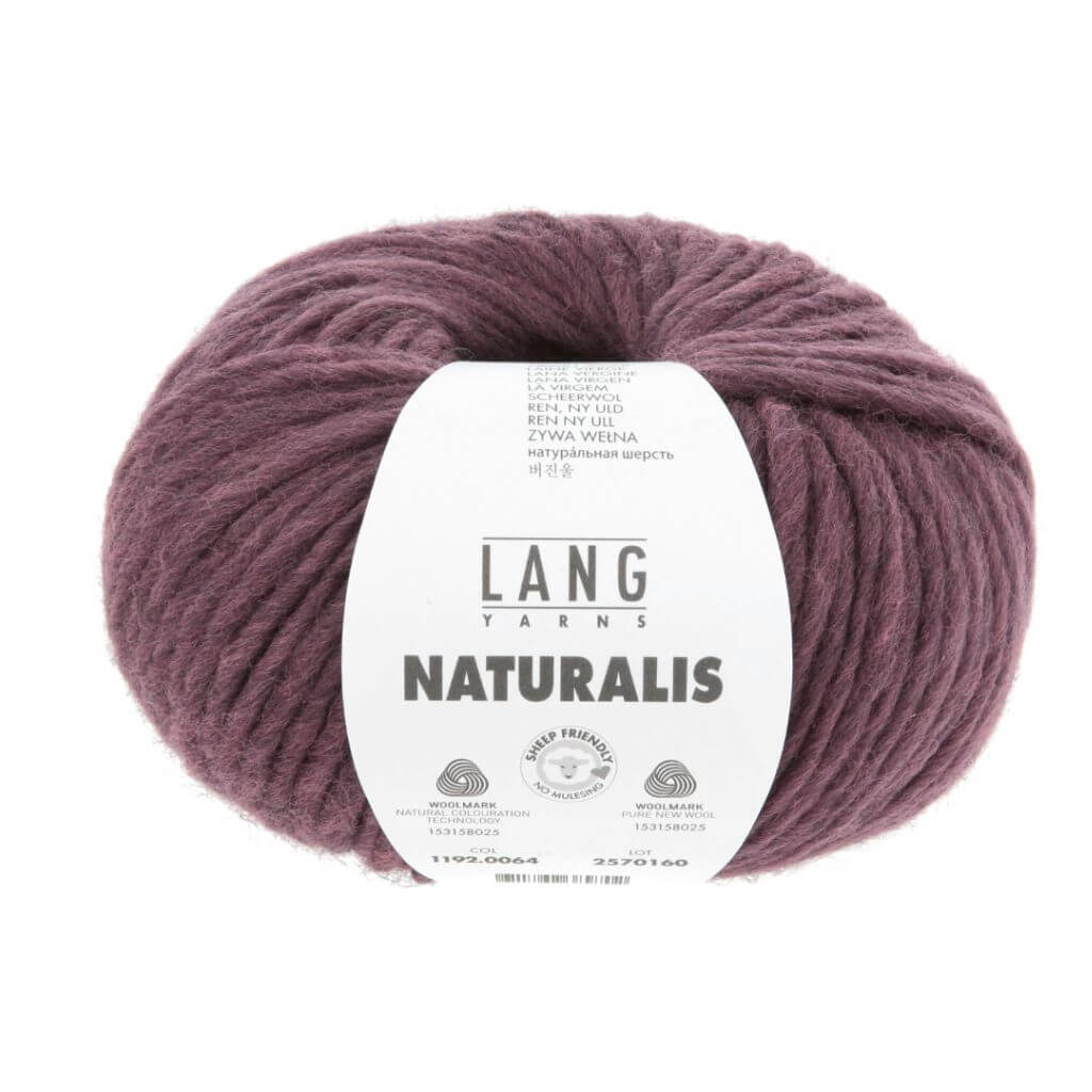 Lang Yarns Naturalis, Farbe 064 Bordeaux – Merino bei Lieblingsgarn