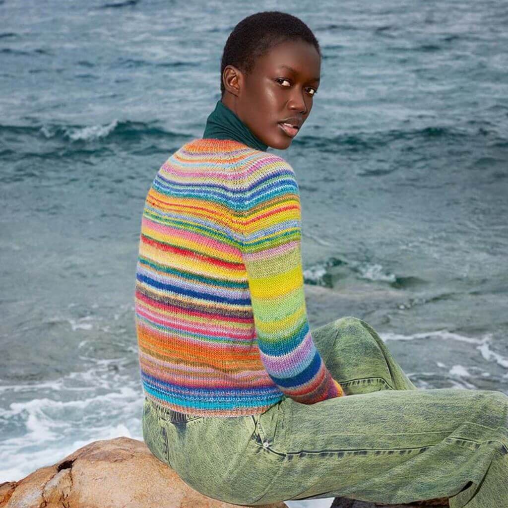 Lang Yarns Pullover Top Down Gregoria Strickanleitung - Lang Yarns (Heft) bei bei bei bei bei bei bei bei Lieblingsgarn