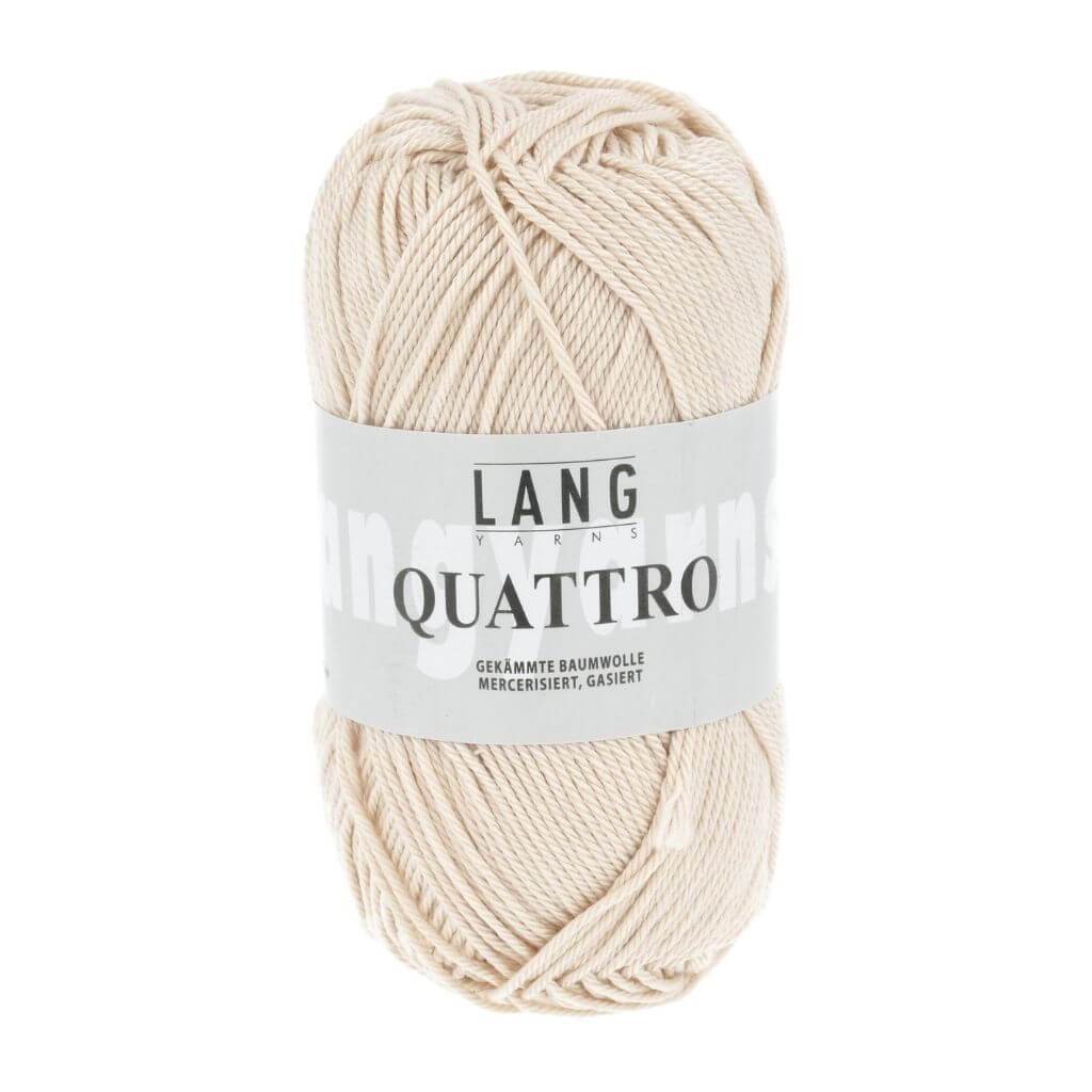 Lang Yarns Quattro, Farbe 2 Creme – Baumwolle bei Lieblingsgarn