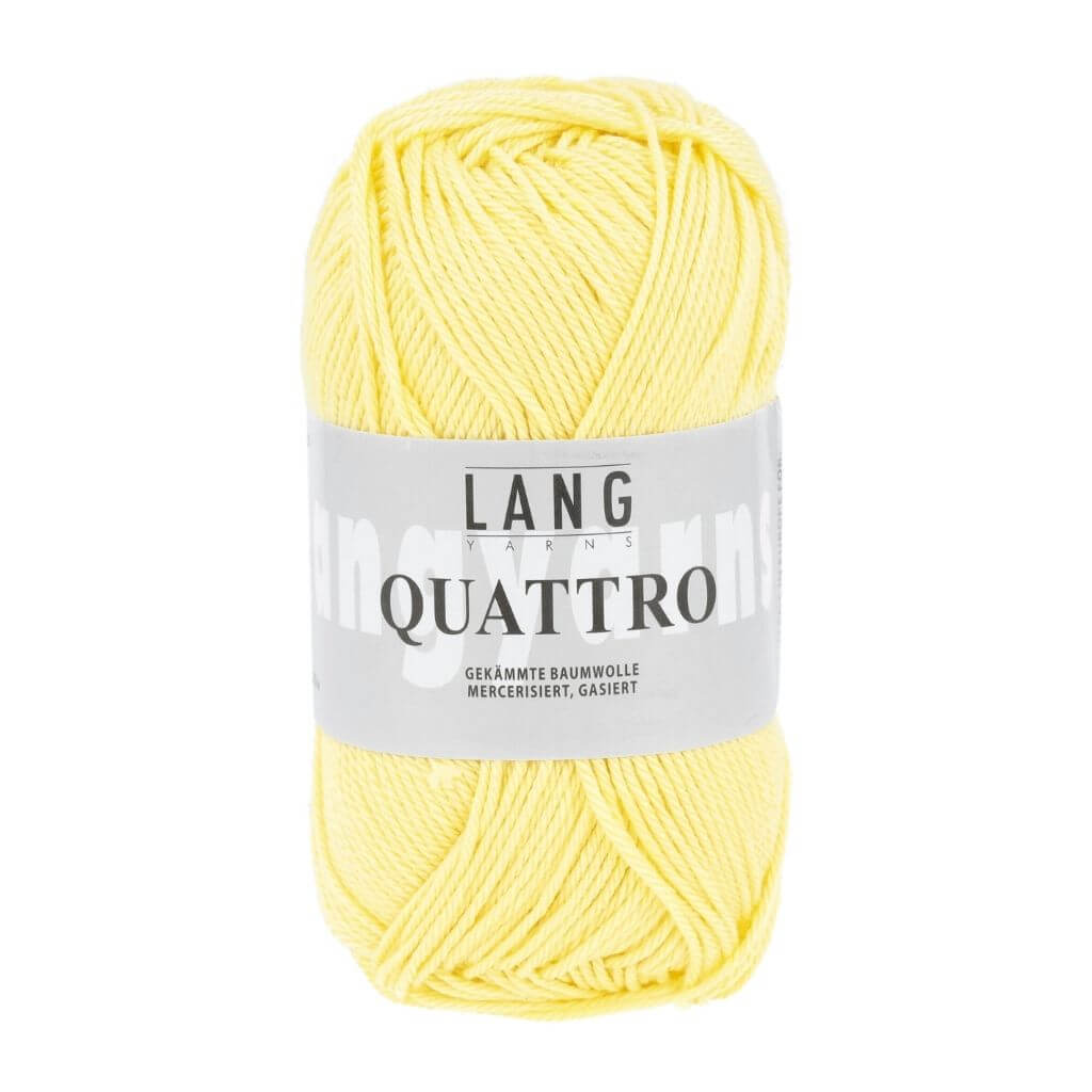 Lang Yarns Quattro, Farbe 13 Gelb – Baumwolle bei Lieblingsgarn
