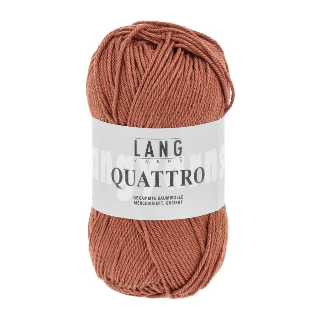 Lang Yarns Quattro, Farbe 15 Blutorange – Baumwolle bei Lieblingsgarn