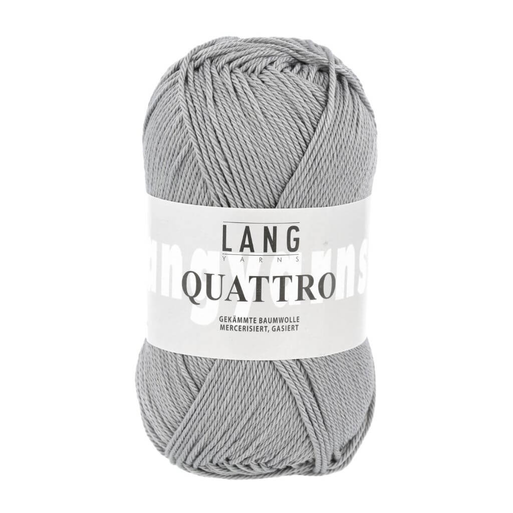 Lang Yarns Quattro, Farbe 23 Silber – Baumwolle bei Lieblingsgarn