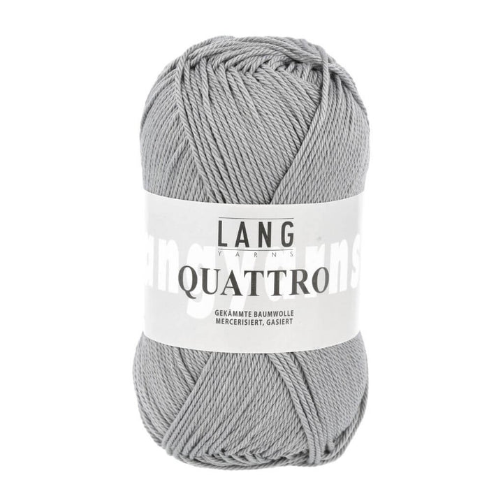 Lang Yarns Quattro, Farbe 23 Silber – Baumwolle bei Lieblingsgarn