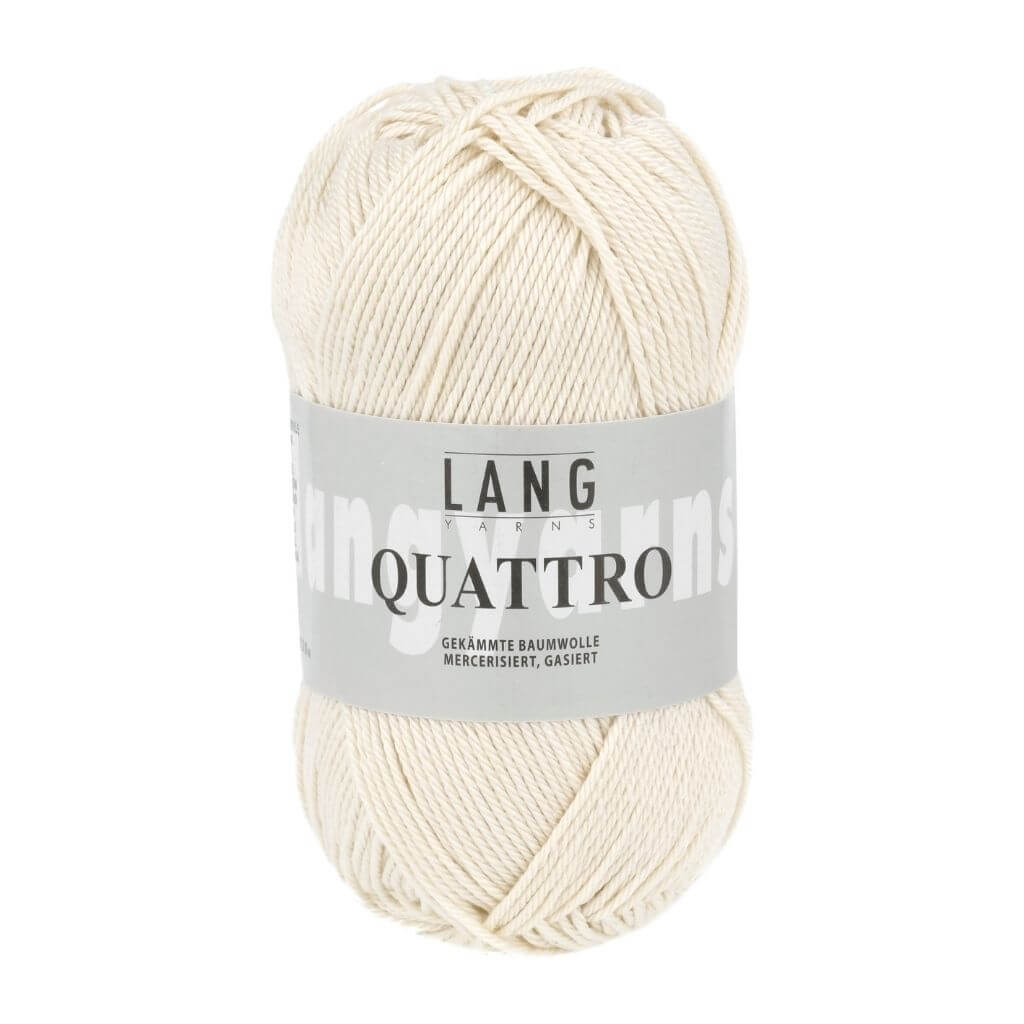 Lang Yarns Quattro, Farbe 94 Offwhite – Baumwolle bei Lieblingsgarn