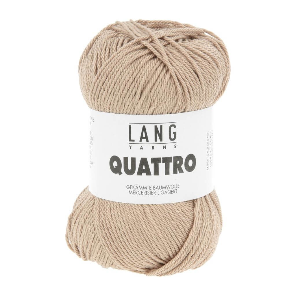 Lang Yarns Quattro, Farbe 126 Sand – Baumwolle bei Lieblingsgarn