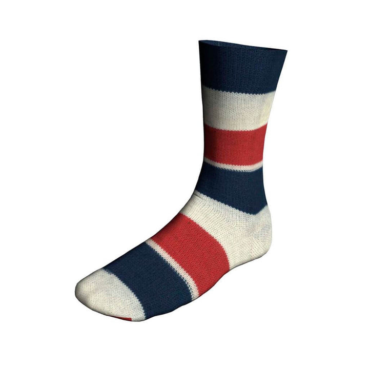 Lang Yarns Twin Soxx 4-Fach - Weltmeistersocken, Farbe 597 Blau/Weiss/Rot 1158 Frankreich bei Lieblingsgarn
